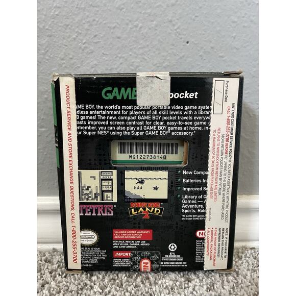 Nintendo GameBoy Pocket Green With Box No Manual Great Condition Tested MGB-001 - Picture 3 of 16
